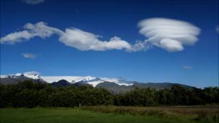 Altocumulus Lenticularis cloud in Icelend timelapse [upl. by Eatnuahs527]