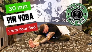 30Minute Blissful Bedtime Yin Yoga  Relax amp Unwind in Comfort [upl. by Ydak169]