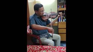 Mone holo jeno periye elam ontobihin path Rabindra Sangeet Violin short by Gana Pati Aditya [upl. by Phylys]