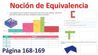 Noción de equivalencia página 168 y 169 [upl. by Nylrad53]