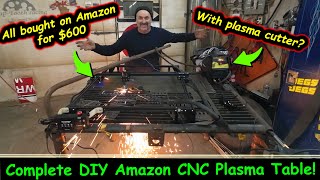 Simple DIY CNC plasma table with plasma cutter for 600 off Amazon [upl. by Mixie418]