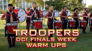 2024 Troopers DCI Finals Warm Ups [upl. by Greggory]