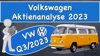 VW Aktie 2023 Volkswagen Aktienanalyse nach den Quartalszahlen [upl. by Dailey]