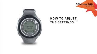 ONMOVE 200  How to adjust your personal settings [upl. by Brenna488]