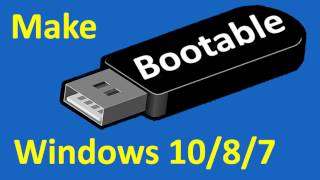 How to Create Bootable USB Drive for Windows 1087 Easiest Way [upl. by Ynnel878]