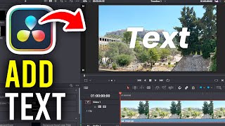 How To Add Text In Davinci Resolve 18  Full Guide [upl. by Ahtabat]