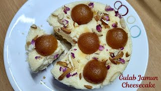 Gulab Jamun CheeseCake  Eggless Indian Fusion Dessert  Easy Diwali Sweet  Bhagaz Kitchen [upl. by Acima]