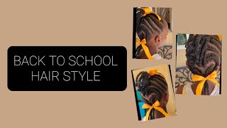 HAIR STYLE FOR BACK TO SCHOOL DO MY DAUGHTER HAIR WITH ME AND LETS CHAT [upl. by Shetrit898]