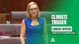 Senator Larissa Waters speaks in support of the Greens Climate Trigger Bill [upl. by Florenza]