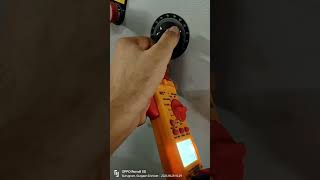 clamping meter testing voltage electrical clamping meter viralvideo shortsvideo [upl. by Fraze]