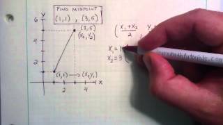 How To Find The Midpoint Using The Midpoint Formula [upl. by Nyleimaj642]