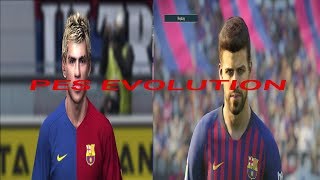 Gerard Pique PES EVOLUTION 20092019 [upl. by Jerz]