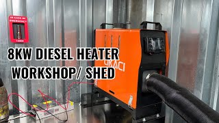 8KW Diesel Heater  New Setup Test [upl. by Ranita878]