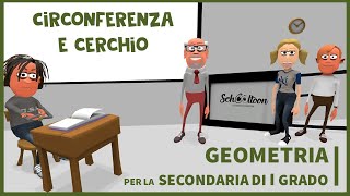 Circonferenza e cerchio  Geometria  Secondaria di Primo Grado [upl. by Akemej]