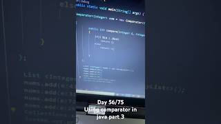 using comparator in java in english part 3 comparator bca java shorte coding [upl. by Nalyak308]