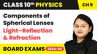 Components of Spherical Lenses  Light–Reflection and Refraction  Class 10 Physics Chapter 9  CBSE [upl. by Letniuq]