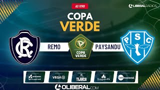 REMO 1 2 x 4 2 PAYSANDU  COPA VERDE  AO VIVO [upl. by Halland]