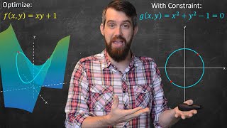 Lagrange Multipliers  Geometric Meaning amp Full Example [upl. by Neeven]