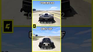 GTA ONLINE  TORERO XO vs OBEY 10F [upl. by Ecnerol211]