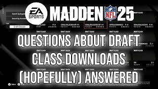 Madden NFL 25  PS5  HOW To Find Draft Classes  Other Questions Answered [upl. by Olyhs]