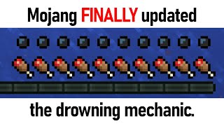 Mojang FINALLY updated the drowning mechanic [upl. by Dasha]