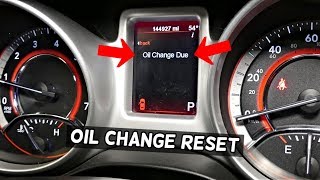 DODGE JOURNEY OIL LIGHT RESET HOW TO RESET OIL LIFE OIL Change Due Reset [upl. by Sergo]