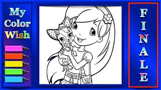 Strawberry Shortcake Finished Coloring Page  My Color Wish  coloring strawberryshortcake [upl. by Gawain]