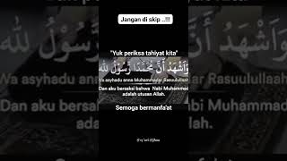 Bacaan Tahiyat di dalam sholat [upl. by Nnahgaem]