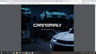 Carnomaly Ico Review  The Most Advanced Online Digital Platform in Automotive Platform [upl. by Scrivings]