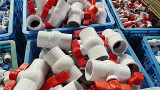 UPVC Simple ball valve upvc compact ball valves Industrial PVC Ball Valve HONGKE Valve Manufacturer [upl. by Leddy]