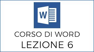 6 Corso di Word Creare un Indice  Sommario [upl. by Gainer]