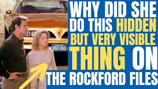 Why did she do this HIDDEN but very VISIBLE THING on TVs quotTHE ROCKFORD FILESquot [upl. by Thibaut]