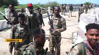 UPDF TROOPS HANDOVER BALILE FOB TO THE SOMALI NATIONAL ARMY [upl. by Aeirdna]