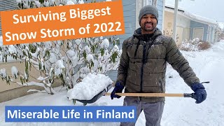 Biggest Snowstorm of Winter 2022 IN Finland [upl. by Llerrej]