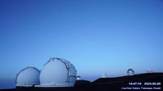 Eta Aquariids MaunaKea Meteor shower LIVE 2024 from Subaru Telescope Hawaii [upl. by Haddad]