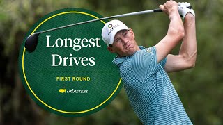 The Longest Drives From the 2024 First Round  The Masters [upl. by Prent]