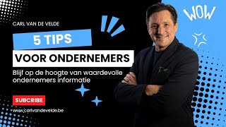 5 Tips voor ondernemers CVDV [upl. by Kopp402]