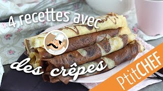 Recette de 4 crêpes sucrées pour la Chandeleur  Ptitchefcom [upl. by Starling]