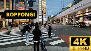 TOKYO JAPAN 🇯🇵 4K ROPPONGI — Walking Tour [upl. by Nauqan261]