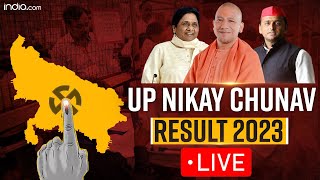 UP Nikay Chunav 2023 Result Live किसके सिर सजेगा ताज Yogis BJP vs Akhileshs SP [upl. by Valera]