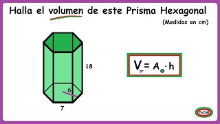 Volumen de un prisma Hexagonal con apotema del hexágono [upl. by Ecnahoy]