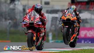 MotoGP EXTENDED HIGHLIGHTS Italian GP qualifying and sprint  61023  Motorsports on NBC [upl. by Tomchay905]