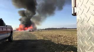 TimeLapse House Fire Controlled Burn [upl. by Tuchman]