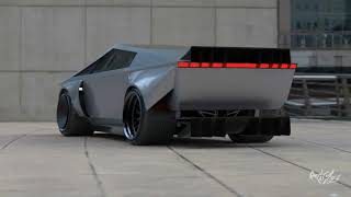 Tesla CYBERTRUCK WideBody Render  Adry53 [upl. by Bendix]