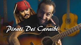 𝑃𝑖𝑟𝑎𝑡𝑖 𝐷𝑒𝑖 𝐶𝑎𝑟𝑎𝑖𝑏𝑖 ☠️ Hans Zimmer 🏴‍☠️ Tutorial Chitarra [upl. by Ivana719]