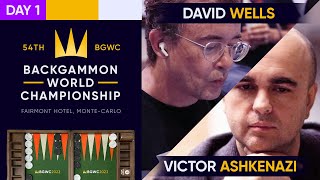 54th Backgammon World Championship  Day 1  Monte Carlo Open  Main  Rnd of 64 [upl. by Ayrb830]