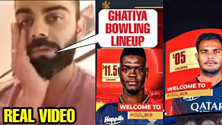 Virat Kohli not happy with RCB managements huge mistake in IPL Auction amp RCB poor bowling lineup [upl. by Legnaesoj]