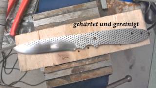 Selbstgemachtes Messer aus einer Feile  knife from a file [upl. by Tenenbaum]