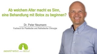 Ab welchem Alter macht es Sinn eine Behandlung mit Botox zu beginnen [upl. by Eeliah]