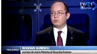 Interviu cu Bogdan Aurescu cel care a câştigat pentru România procesul cu Ucraina [upl. by Randell420]